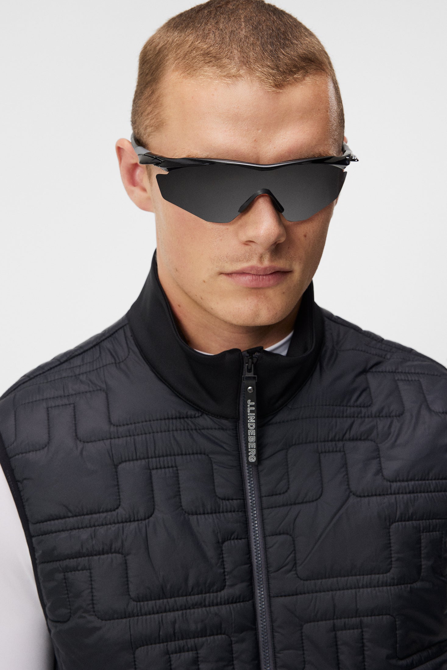 Quilt Hybrid Vest Black J.Lindeberg