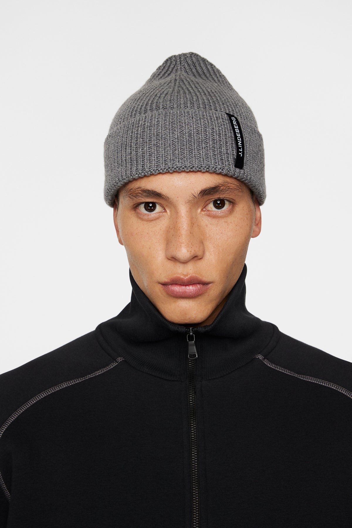 Juan Merino Beanie / Mid Grey Melange – J.Lindeberg