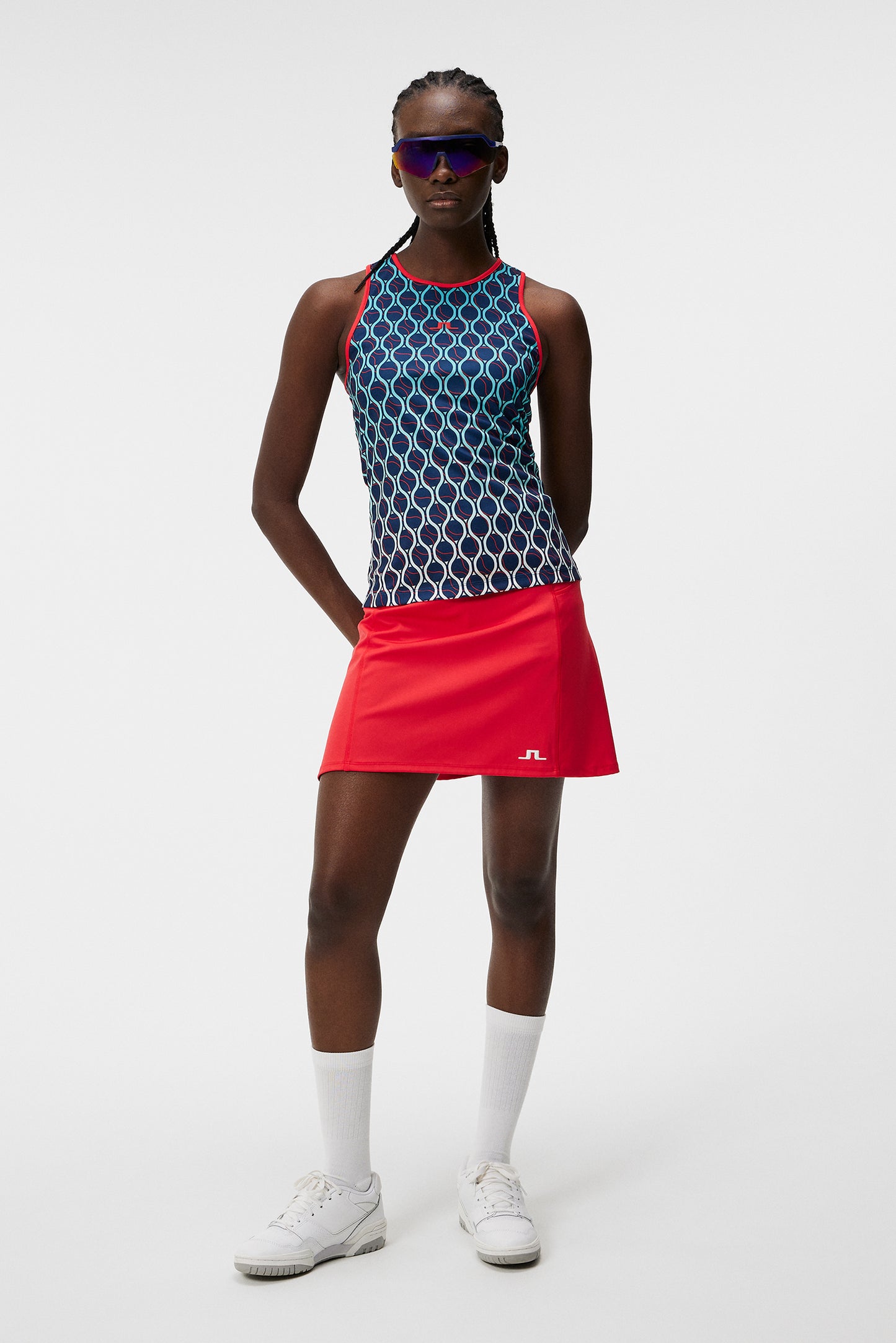 Delia Printed Tank Top / Racket Fade Estate