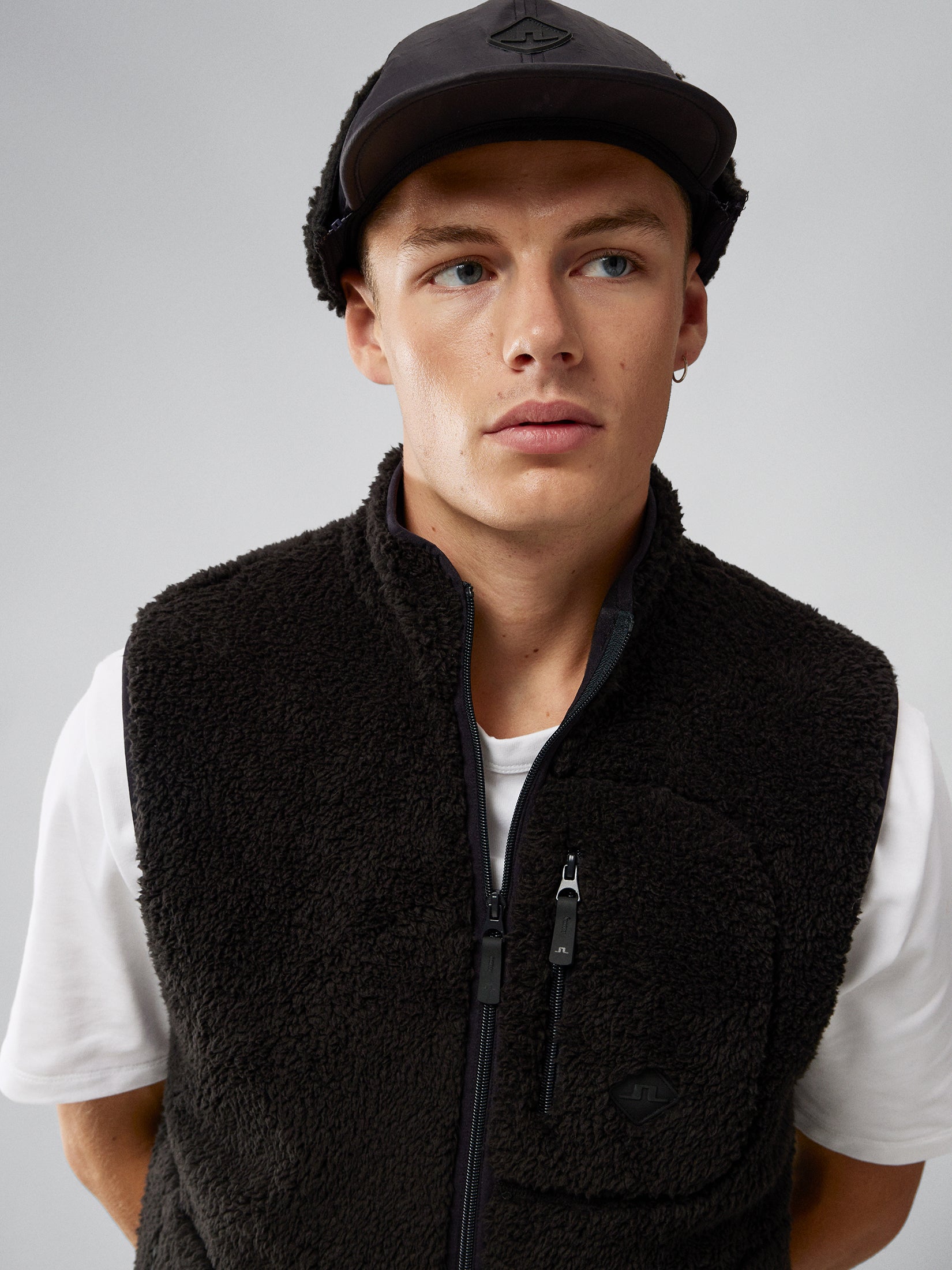 Patrik Pile Fleece Vest / Black – J.Lindeberg