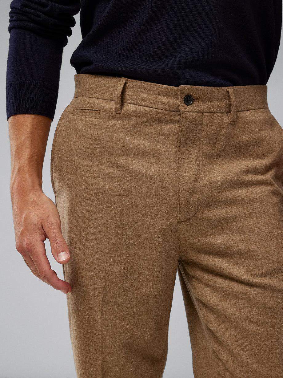 Haij Clean Flannel Pants / Tiger Brown