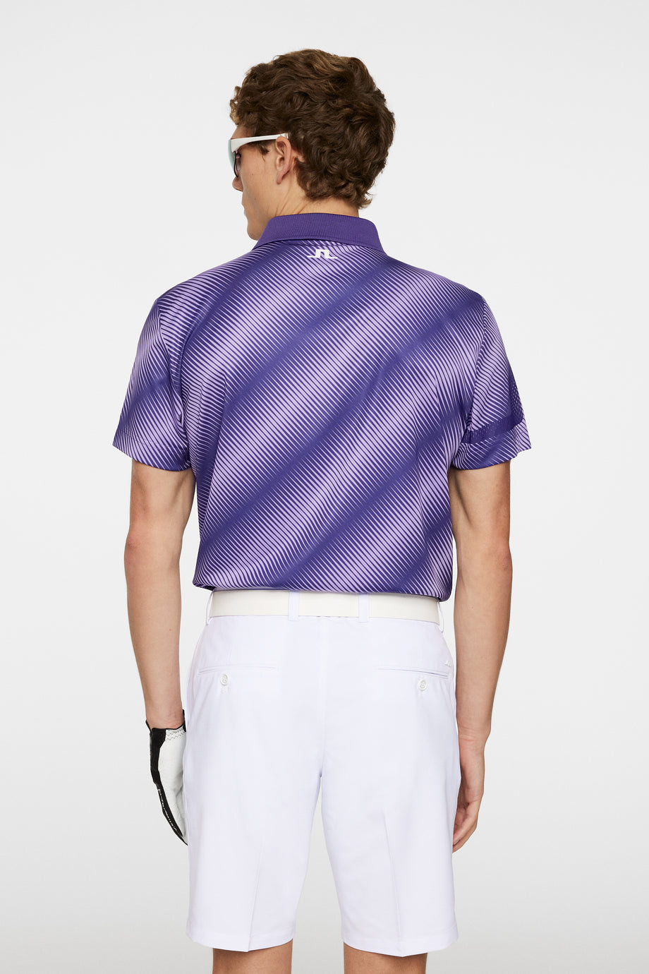 Heath Print Polo / Comb Deep Wisteria M