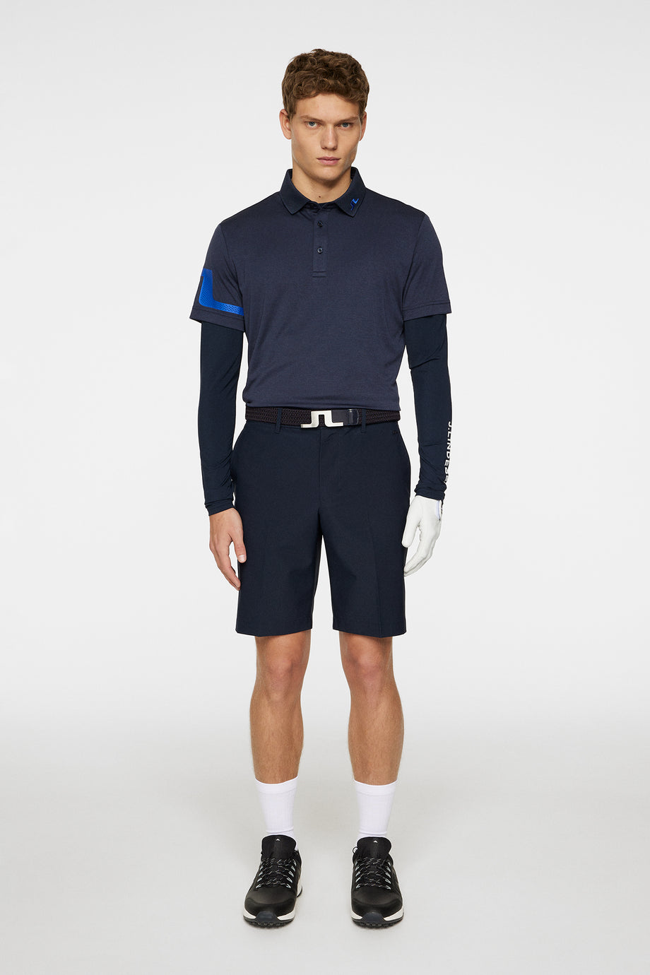 Heath Regular Fit Polo / Navy Melange