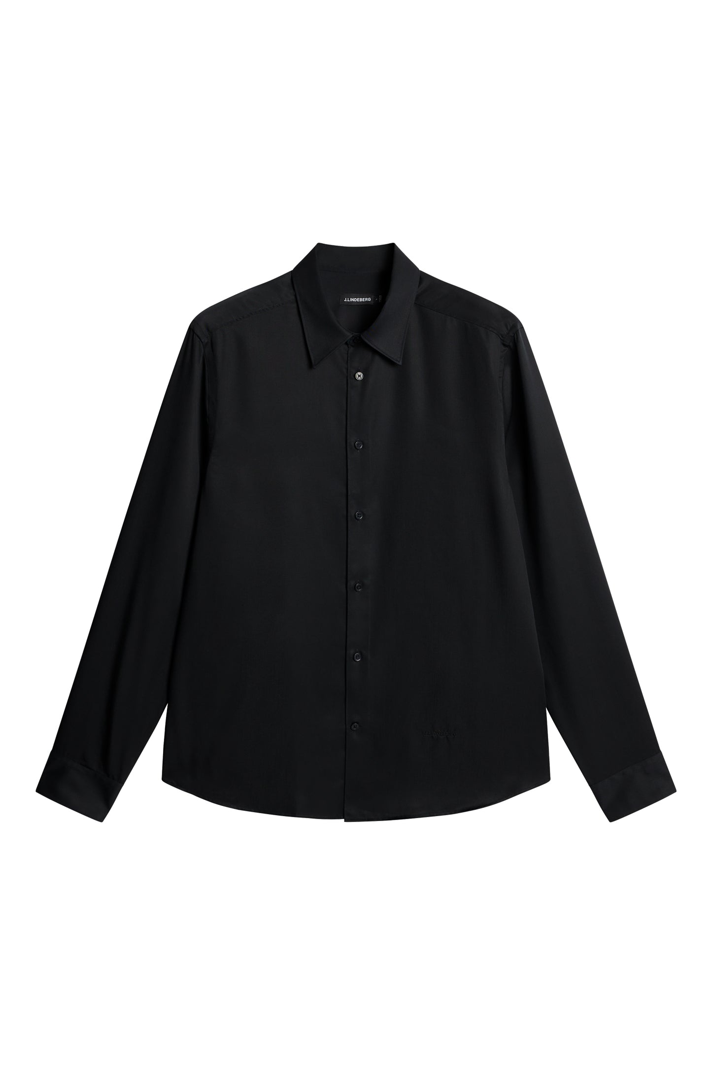 Slim LS Comfort Tencel Shirt / Black