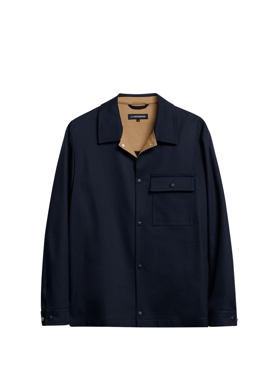 Jason Buttoned Cotton Stretch / JL Navy