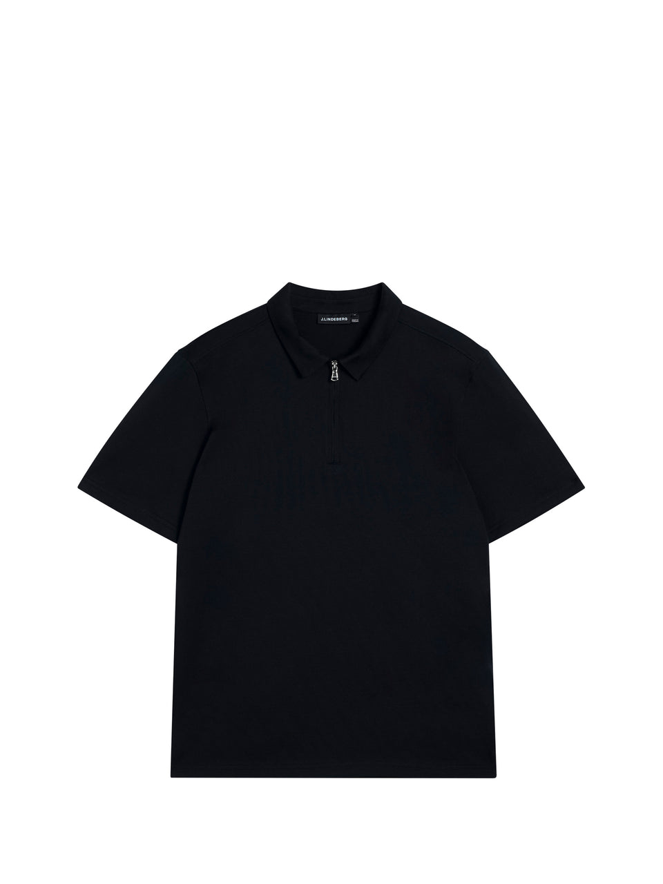 Asher Zip SS Polo Shirt / Black