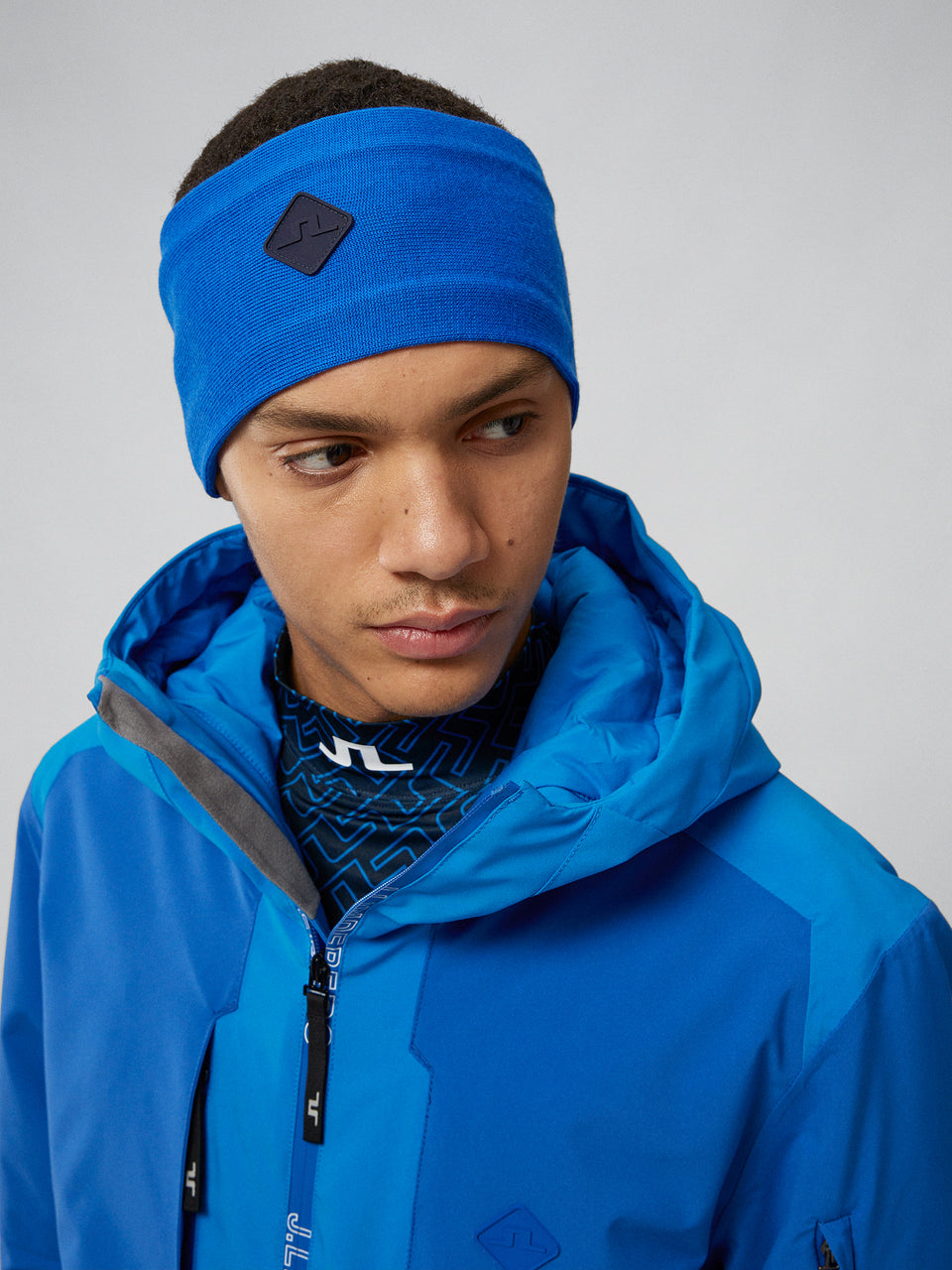 Merino Windbreaker Headband / Nautical Blue