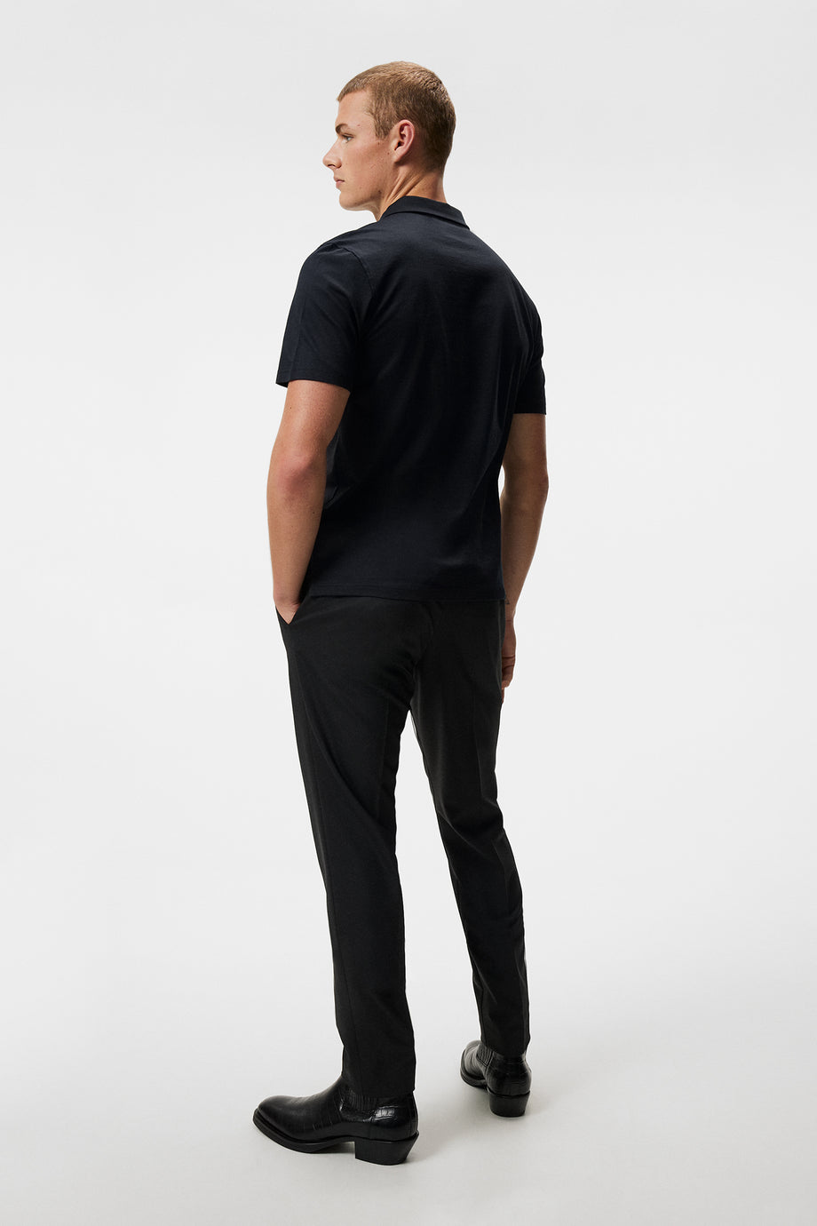 Asher Zip SS Polo Shirt / Black – J.Lindeberg