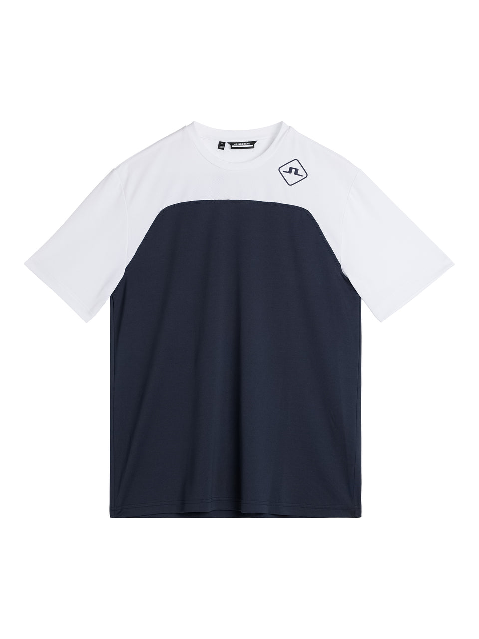 Mesh blocked T-shirt / JL Navy