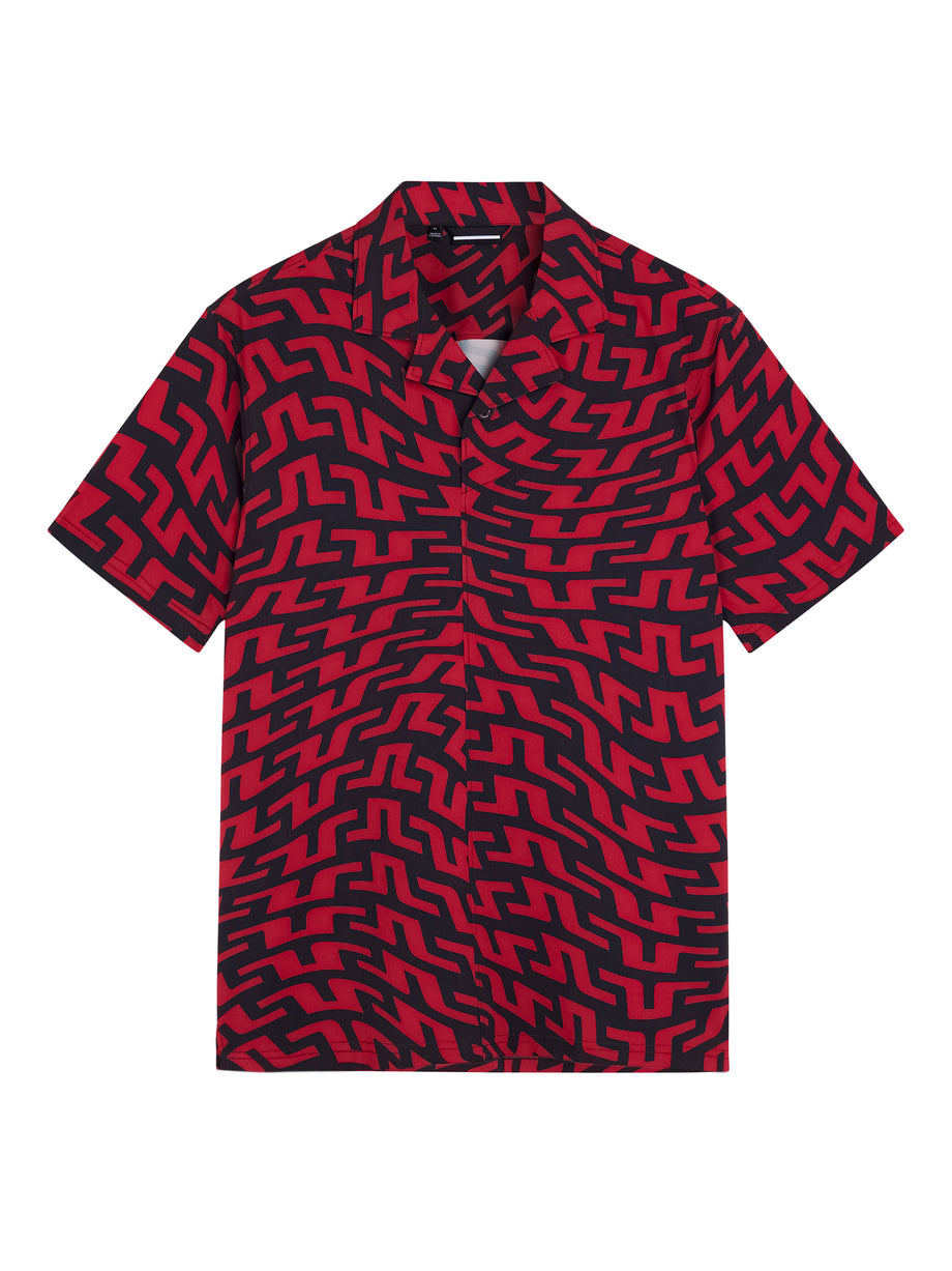 Resort Reg Fit Shirt / Bridge Swirl Red – J.Lindeberg
