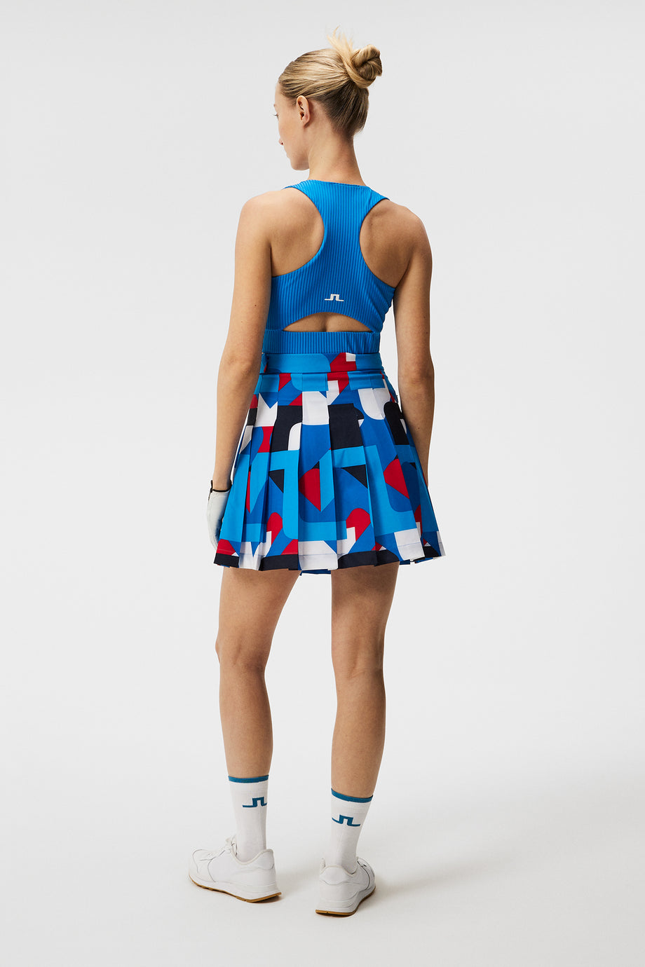 Adina Print Skirt / Brilliant Blue Big Bridge