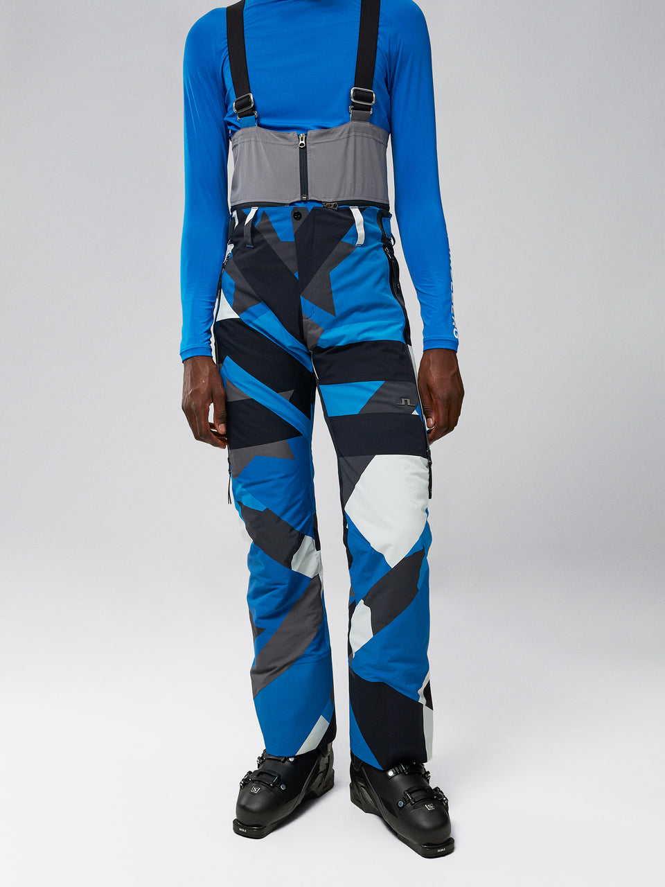 OMNIA PANTS Print / Blue Flag Patchwork