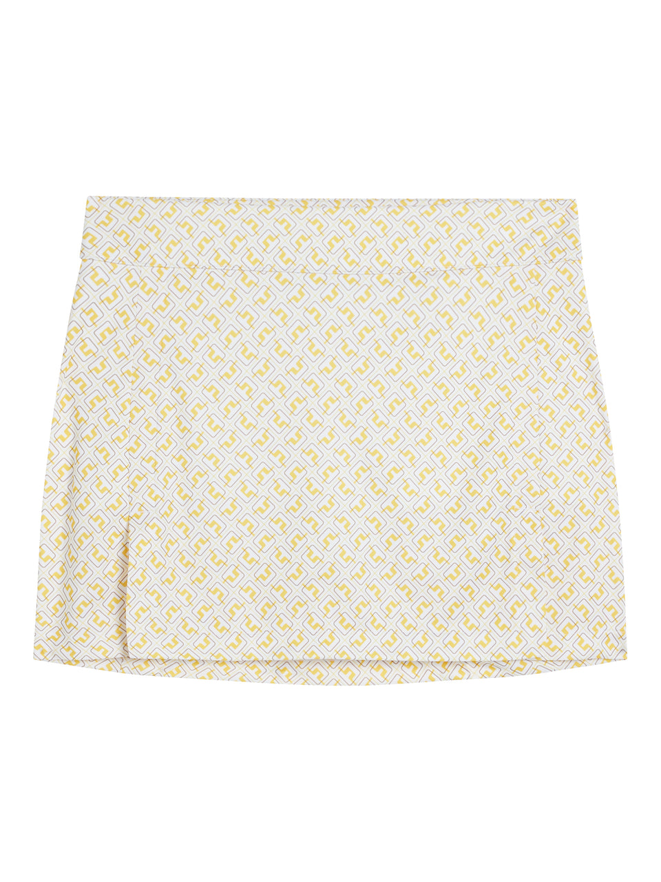 Amelie Print Skirt / White JL Monogram check