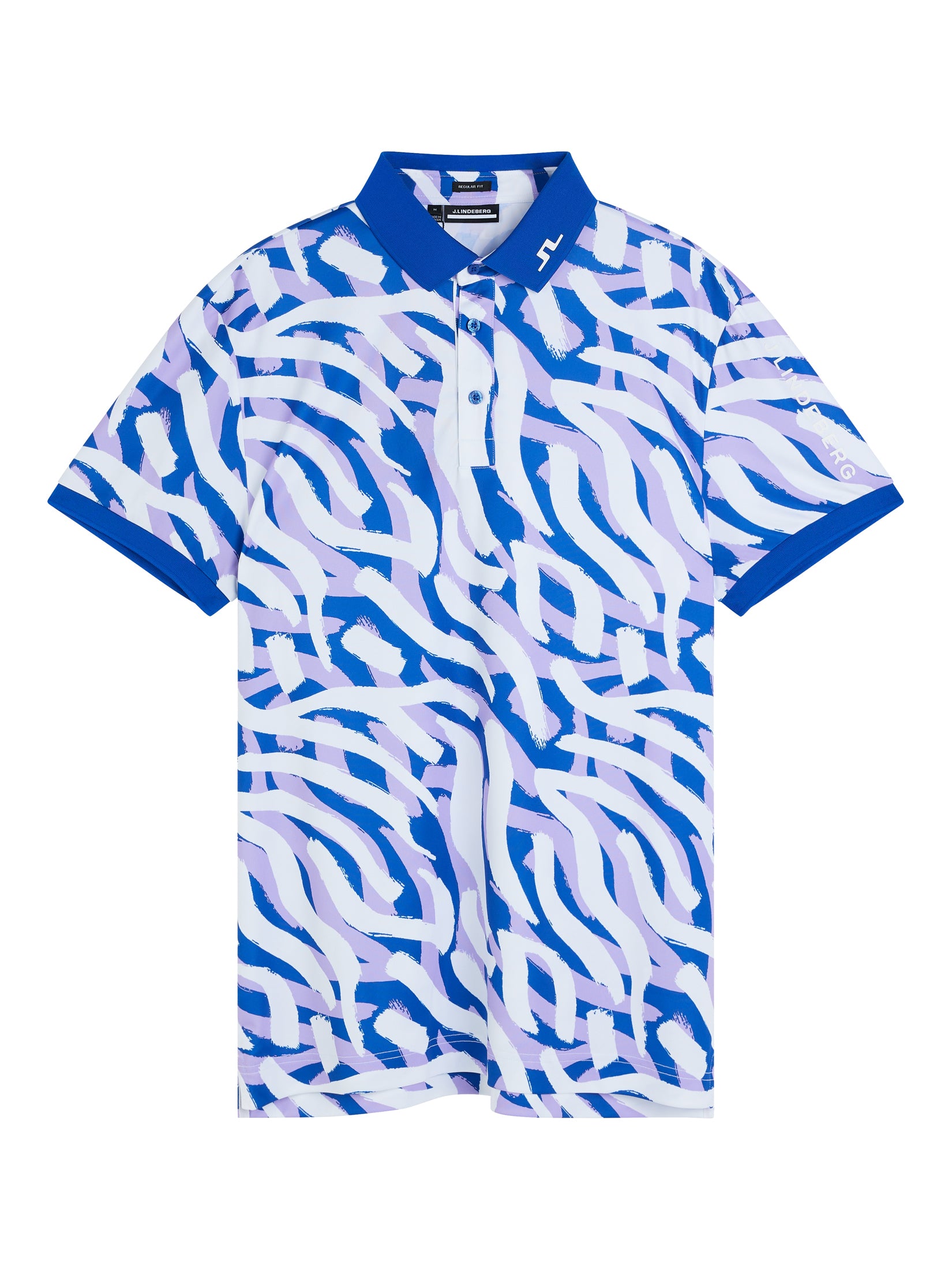 Tour Tech Reg Fit Print Polo / purple painted zebra – J.Lindeberg