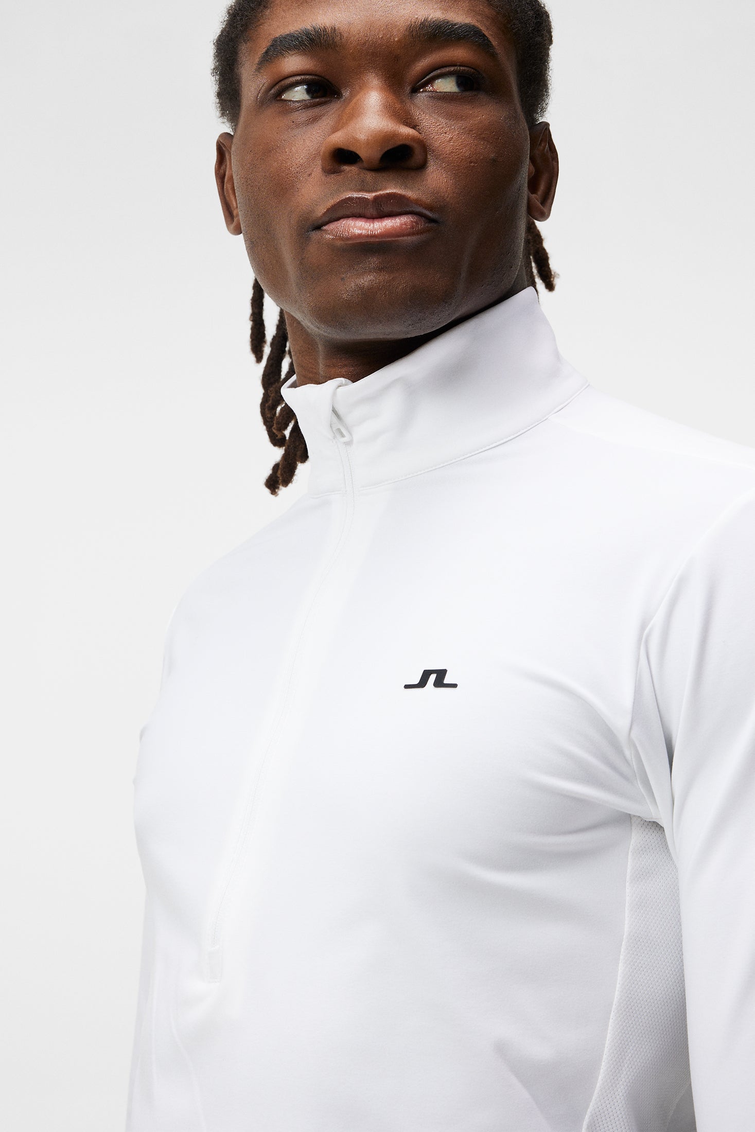 Luke Half Zip Mid Layer / White – J.Lindeberg