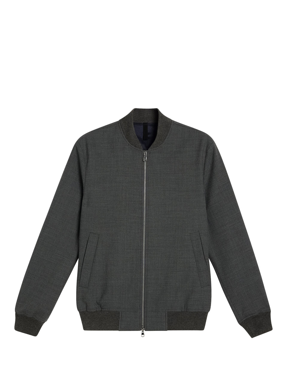 Thom Bomber Structured 2 Tone / Light Grey Melange