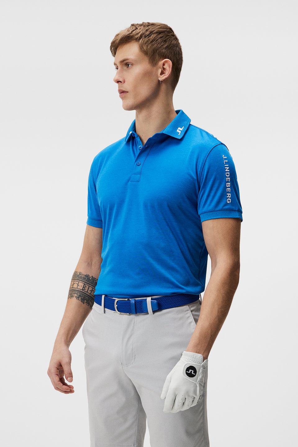 Tour Tech Reg Fit Polo / Lapis Blue Melange