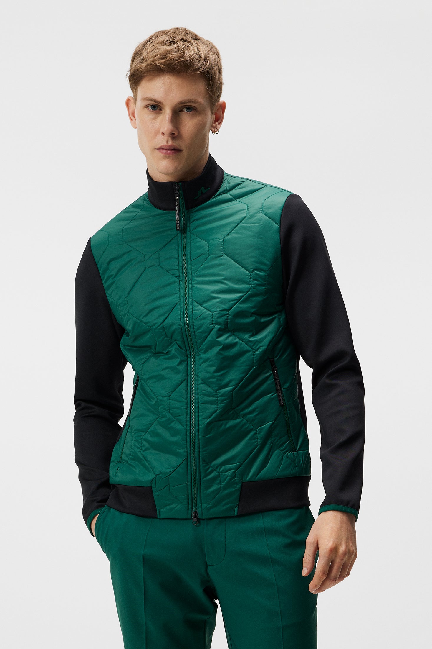 Quilt Hybrid Jacket Rain Forest J.Lindeberg