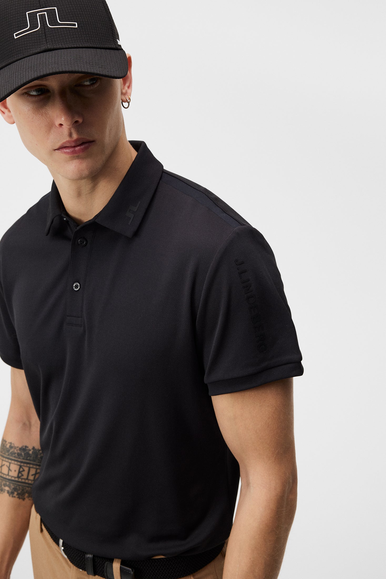 J lindeberg hot sale black polo