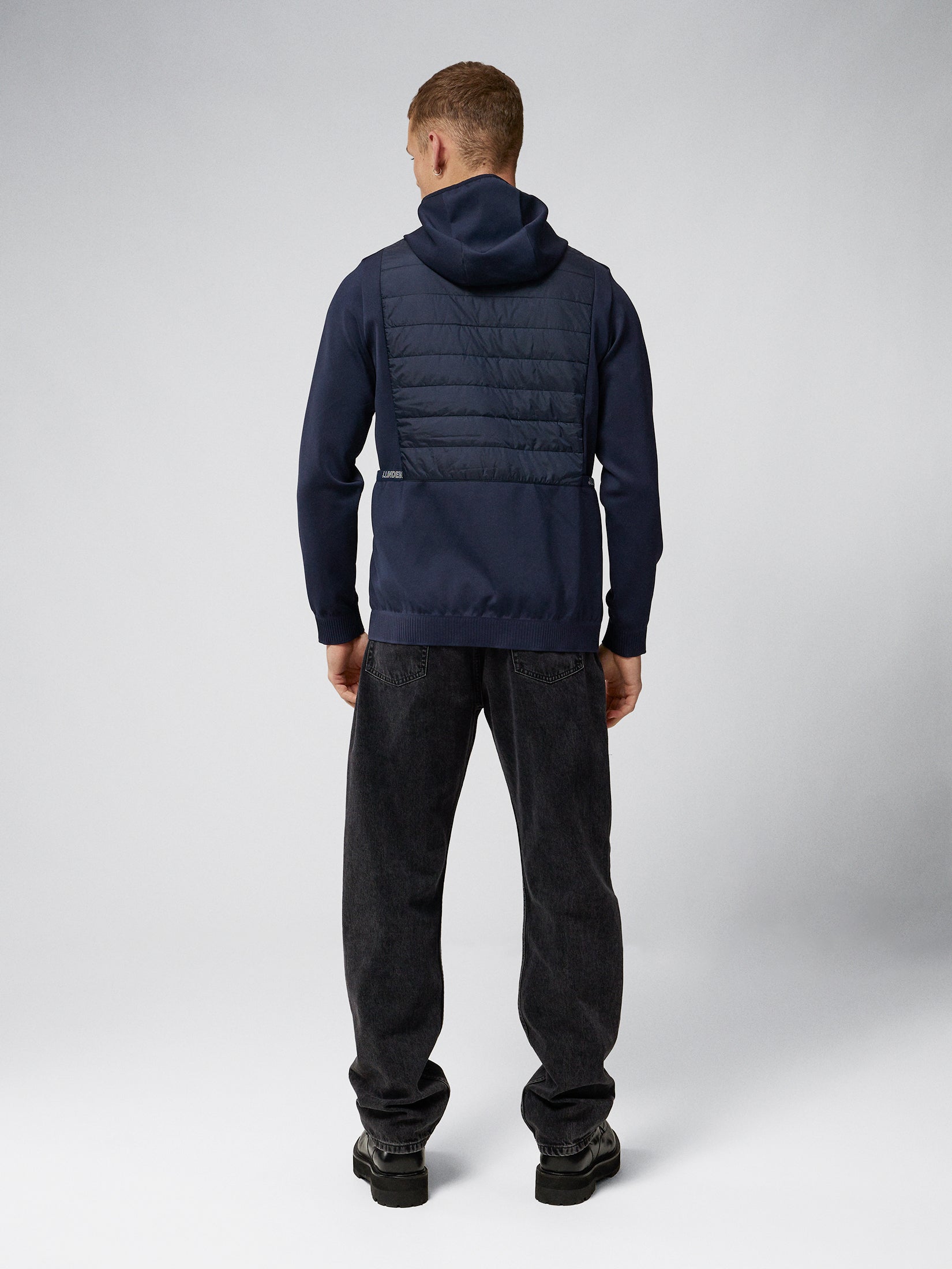 KENNY HYBRID HOOD / JL Navy