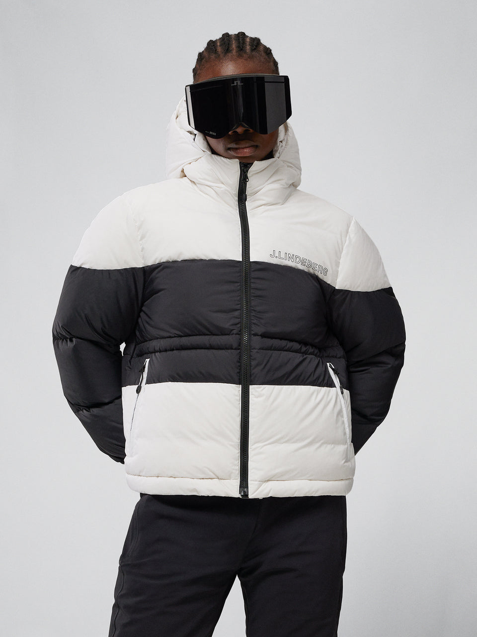 BLOCK DOWN JACKET / Black