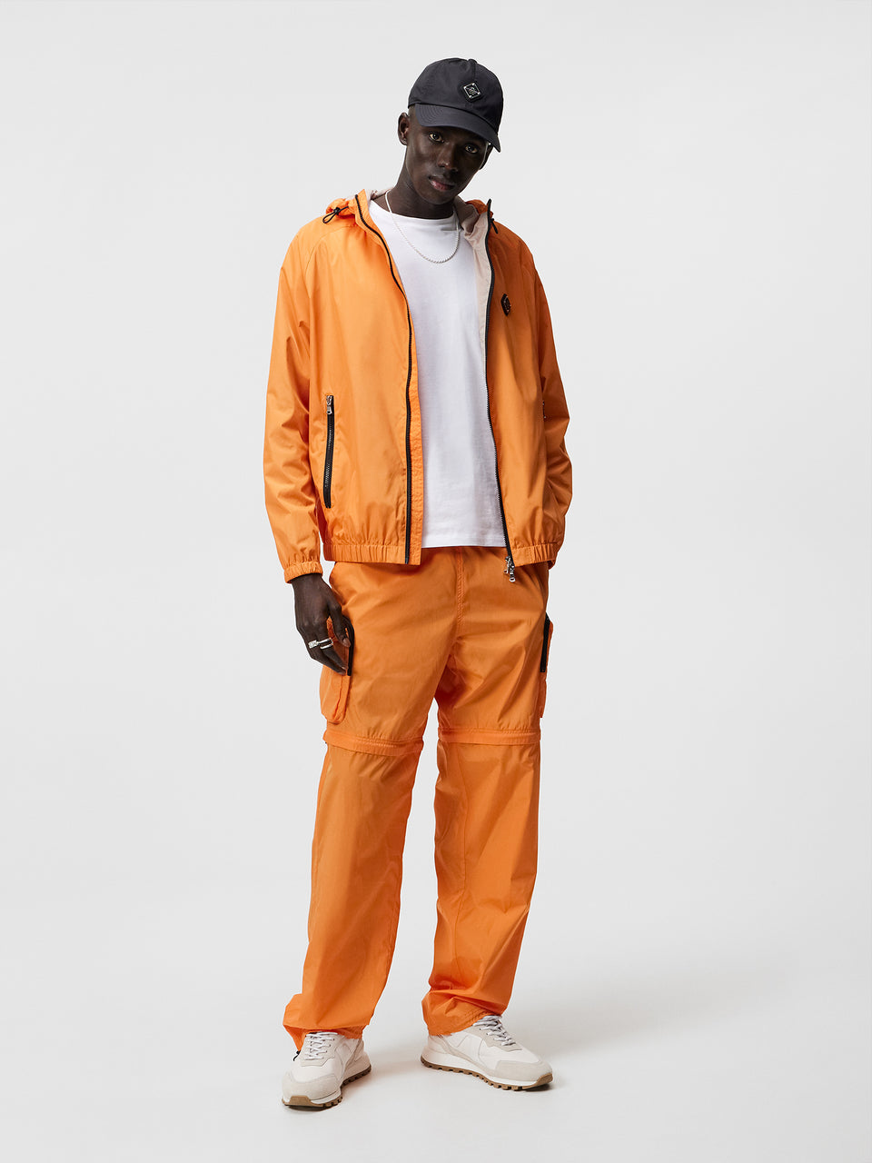 Glossa Nylon Cargo Pants / Russet Orange