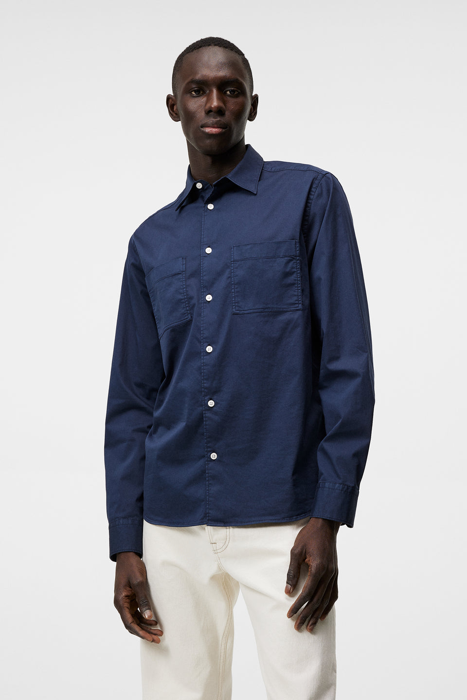 Gino Reg Garment Dye Shirt / JL Navy